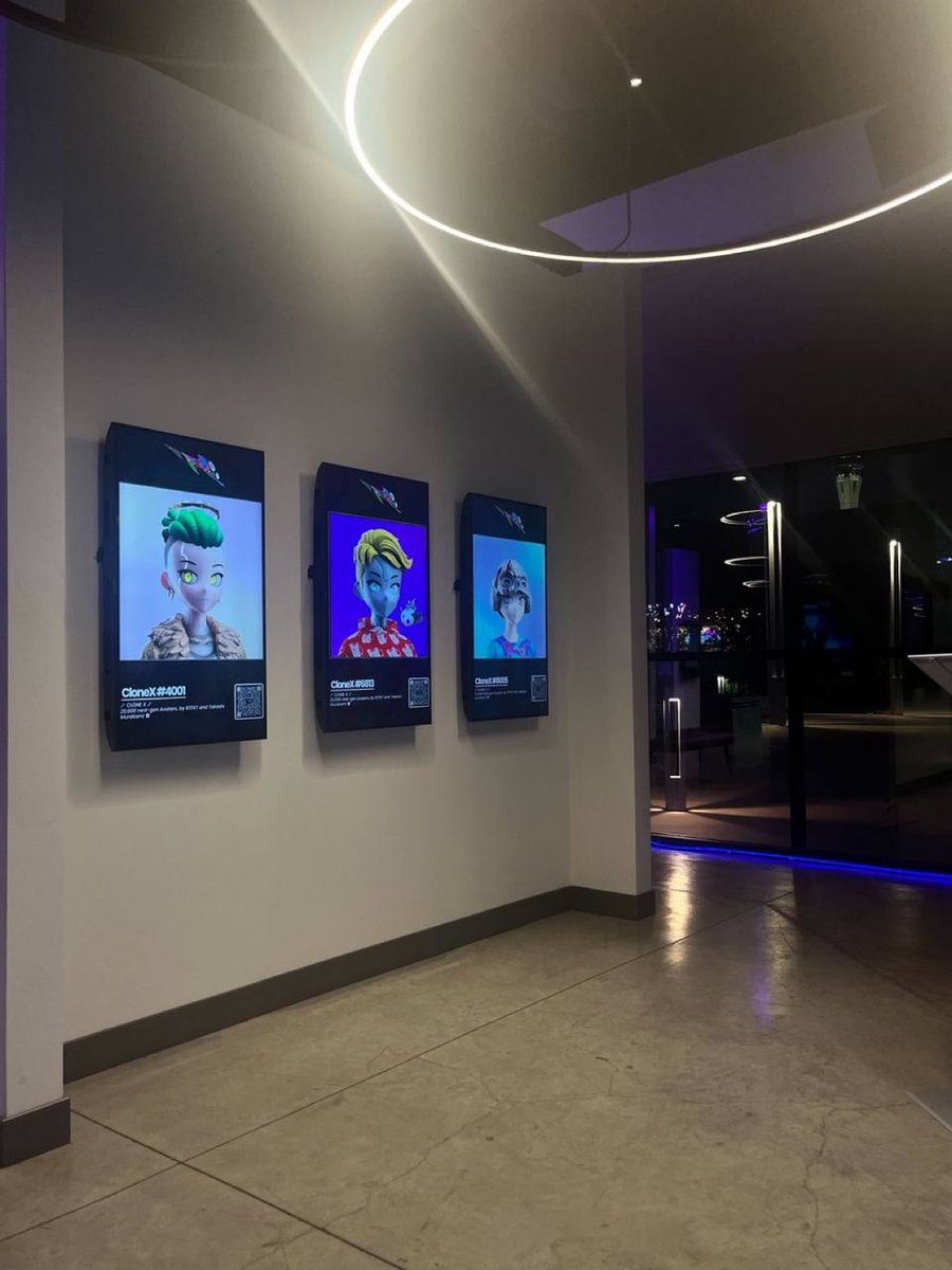 Throwback to when my Clone X was featured in the <a href="/JRNYGallery/">JRNY Gallery</a> in Las Vegas. #CloneX #JRNYGallery #VegasDrop #Web3Throwback