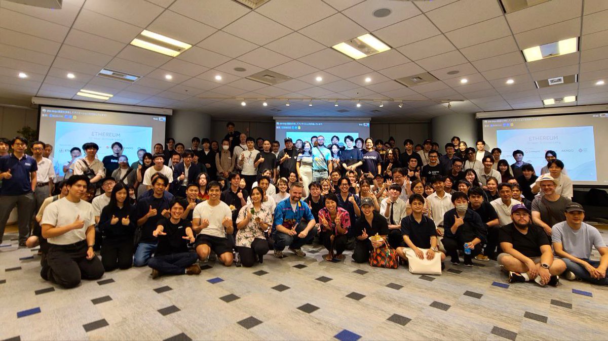illshin's tweet photo. Congrats #ETH10 ㊗️🎇
Big thank you Japan ethereum community🤝
#ETH10Years
@ETHGlobal @ethereumfndn @ethereum @curvegridinc @akindo_io @JapanSmartChain https://t.co/1YbdxgvOVI