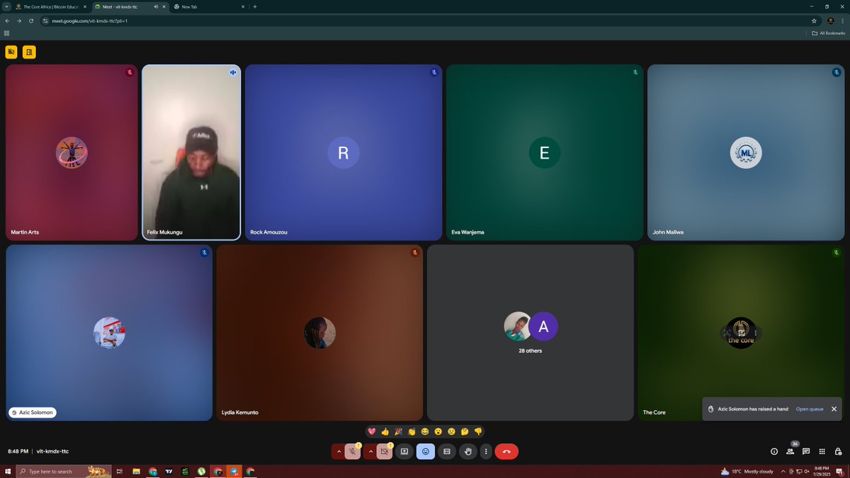 The Core - Bitcoin Education (@thecore21m) on Twitter photo Yesterday, we had an amazing orientation session with our new group — Cohort 8!
<a href="/MukunguFelix/">Felix Mukungu</a> introduced The Core platform, our programs, and what students can expect over the next two months. He also walked everyone through the Bitcoin Diploma by <a href="/MyfirstBitcoin_/">Mi Primer Bitcoin</a> 's, which Yesterday, we had an amazing orientation session with our new group — Cohort 8!
<a href="/MukunguFelix/">Felix Mukungu</a> introduced The Core platform, our programs, and what students can expect over the next two months. He also walked everyone through the Bitcoin Diploma by <a href="/MyfirstBitcoin_/">Mi Primer Bitcoin</a> 's, which