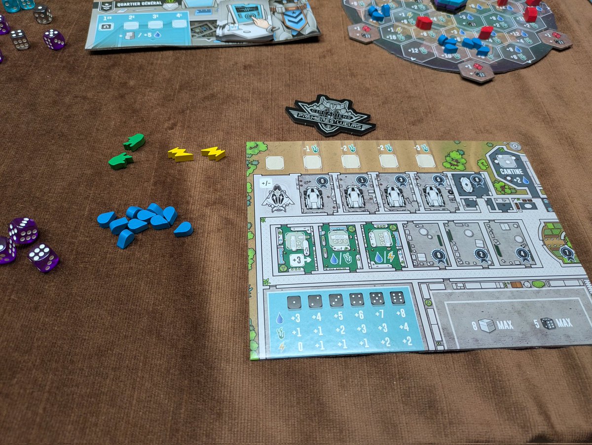 Circadiens premières lueurs, ramené de ma ludothèque, un jeu de placement de dé et gestion de ressources plutôt cool. Partie un peu longue mais on gagne en efficacité par la suite je pense. Pas déçu de la découverte #J2S