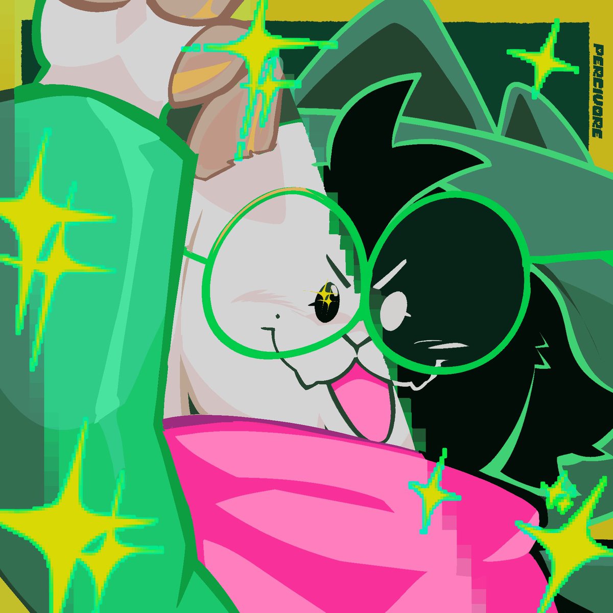 percivoreart's tweet photo. #DELTARUNE 
♥️[MERCY] [ACT] [MAGIC] [HEAL] https://t.co/oWJpV0Tb0J