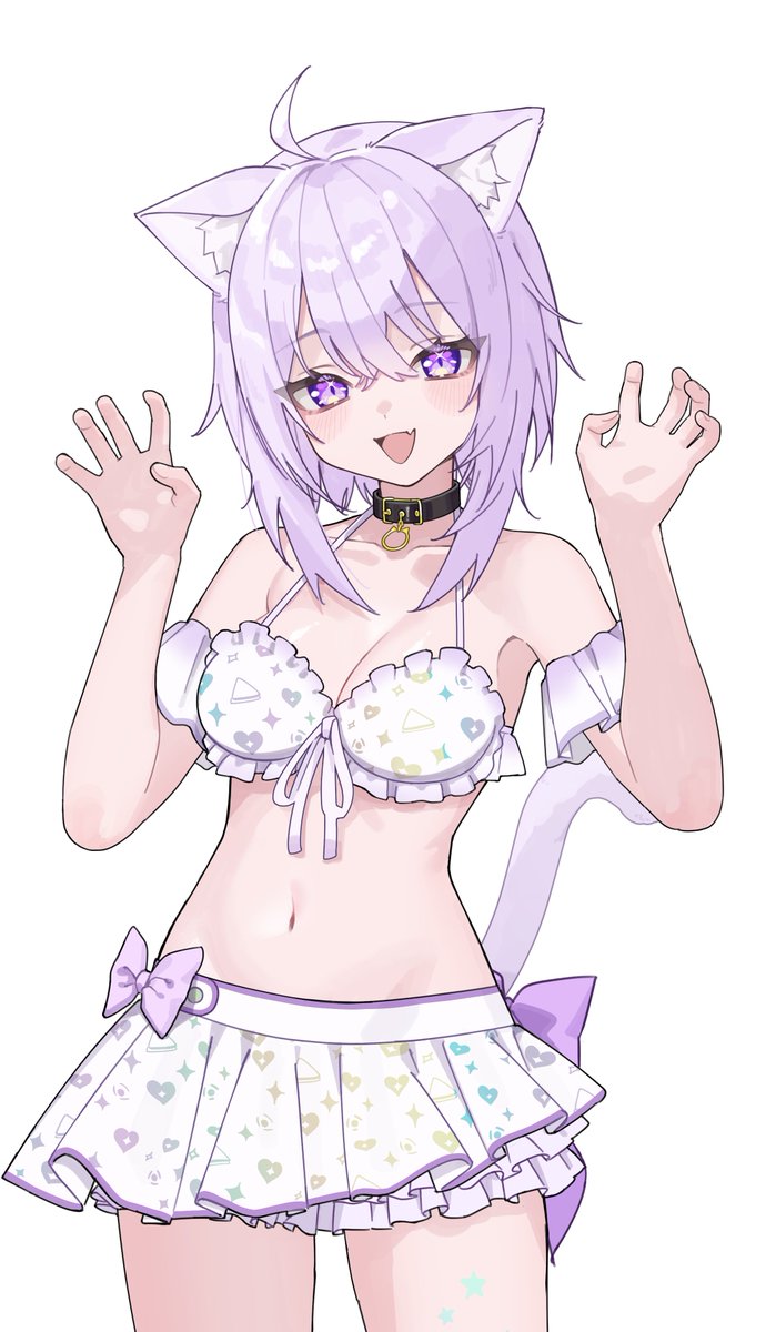 にゃー🤍 #絵かゆ