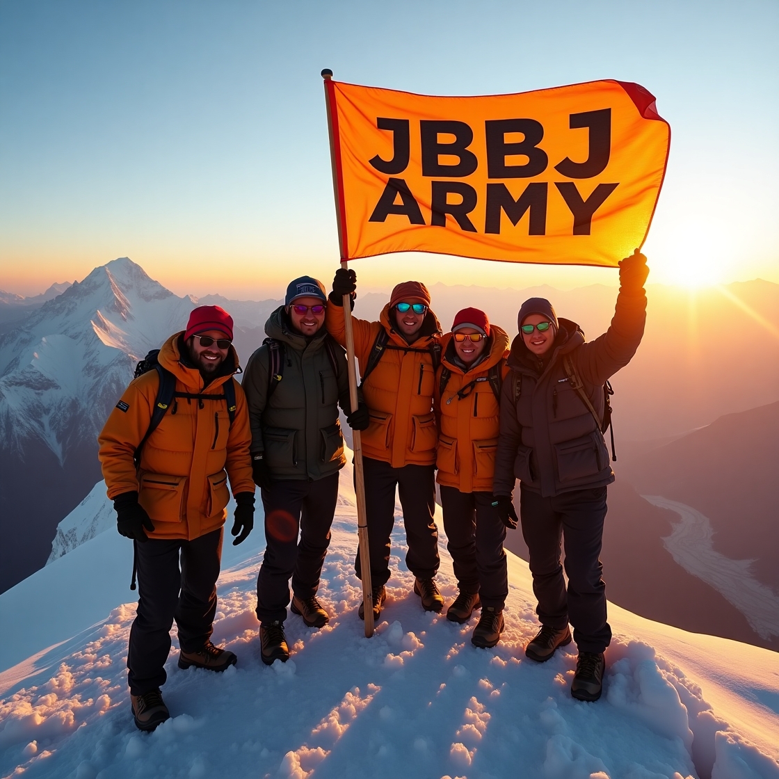 After many difficulties and challenges we did it! <a href="/JBBJ/">!</a> ARMY reaches the top of the world! It is a community whose members are full of passion ,  energy and militancy. 
If you are interesting come and join with us  at OC :
oc.app/community/qavj…😉😉😉