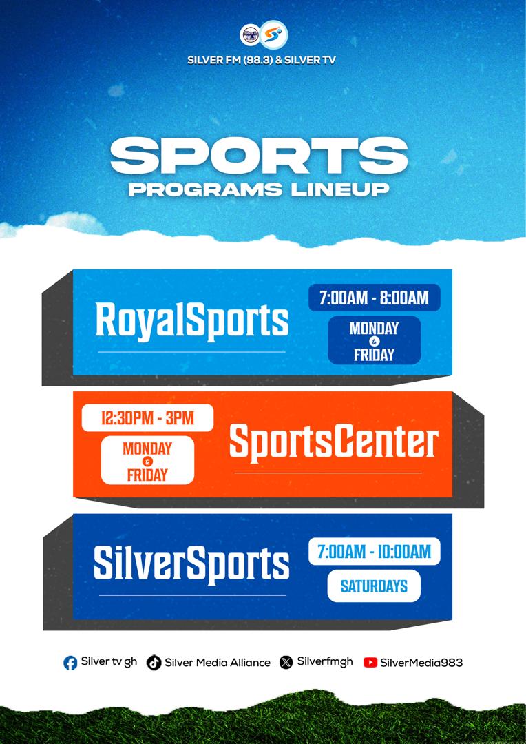 SilverfmGH's tweet photo. Join the sports team and enjoy sports to its finest ๐ #sportscenter #silversports #royalsports https://t.co/EjMuPDLt6Y