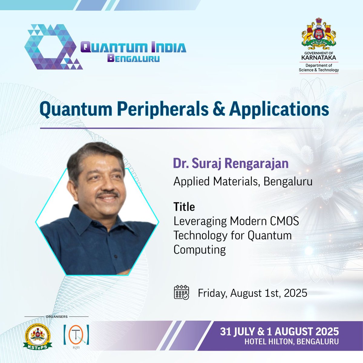 Join us for a dynamic session on Quantum Peripherals &amp; Applications, exploring automation, control systems, and India’s drive to build a robust quantum supply chain.