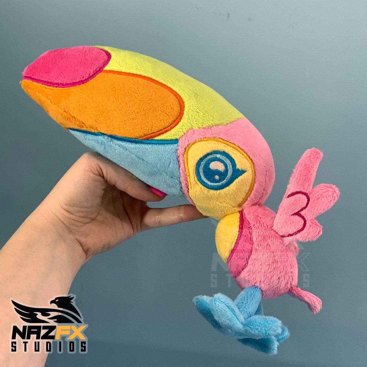 A trio of toucans 🌈
Collab with <a href="/JaneGumball/">Jane Gumball!</a> 

Pattern for patrons till August 5
