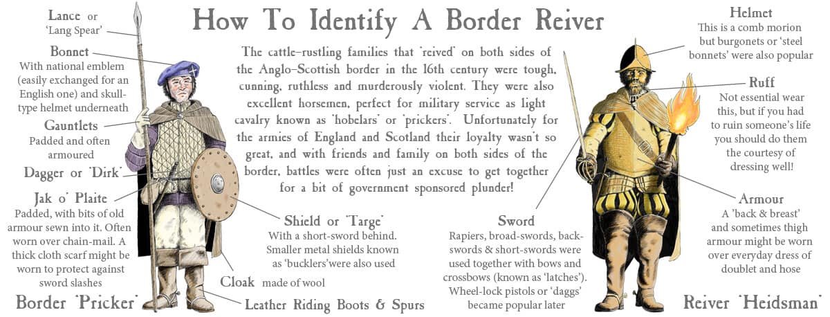 Border reiver heidsmen had cool aesthetics.

Certainly better than being just a lowly border pricker.