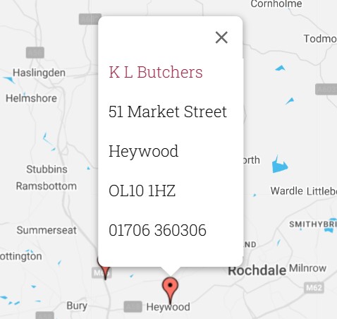 ** New Stockist **

We're pleased to welcome K L Butchers in Heywood to the Soanes family.

We're proud to be supplying their fabulous Heywood shop with our award-winning Free Range Chicken. 

Check them out if you're in the area.