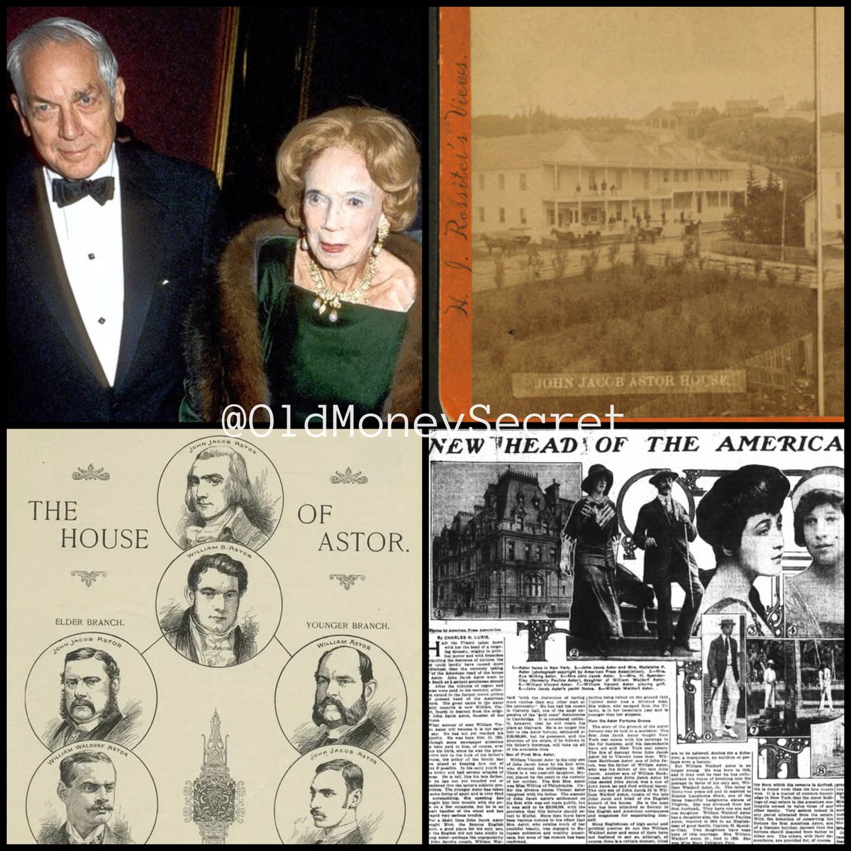 The Astor family was richer than the U.S. Treasury and known as the landlord of New York.

What started as drug smuggling became a million $$ empire of secret societies, rituals &amp; cults.

One was killed in the Titanic conspiracy, and another looted his own mother.

Let's uncover
