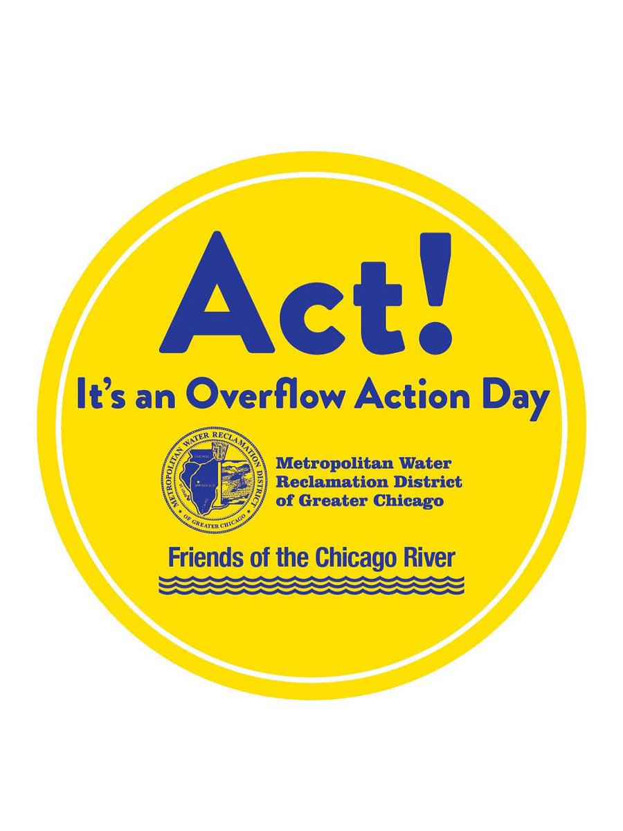 MWRD (@mwrdgc) on Twitter photo ⚠️ We have issued an Overflow Action Alert‼️
Conserve water now to reduce the amount of water in municipal sewers.
💧Delay showers & baths
💧Flush less
💧Wait to run the dishwasher or washing machine
Learn more MWRD.org:
mwrd.org/community-acti…
<a href="/chicagoriver/">Friends of the Chicago River</a> ⚠️ We have issued an Overflow Action Alert‼️
Conserve water now to reduce the amount of water in municipal sewers.
💧Delay showers & baths
💧Flush less
💧Wait to run the dishwasher or washing machine
Learn more MWRD.org:
mwrd.org/community-acti…
<a href="/chicagoriver/">Friends of the Chicago River</a>