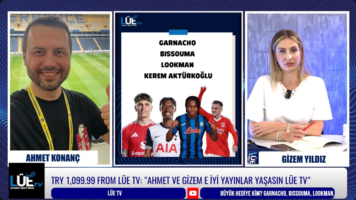 LÜE TV (@lue_tv) on Twitter photo 🎙 <a href="/ahmetkonanc/">Ahmet Konanç</a> : Jhon Duran'ın çevresini tamamlayamazsanız çöpe döner.
📽 CANLI: 👇
youtu.be/EroN2m8dsy8 🎙 <a href="/ahmetkonanc/">Ahmet Konanç</a> : Jhon Duran'ın çevresini tamamlayamazsanız çöpe döner.
📽 CANLI: 👇
youtu.be/EroN2m8dsy8