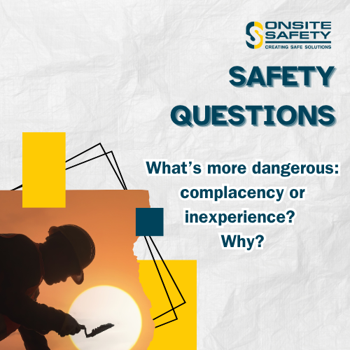 What’s more dangerous: complacency or inexperience? Reflecting on this with Onsite Safety helps you stay mindful and safe on the job.
#OnsiteSafety #SafetyQuestion #WorkplaceSafety #StaySafe