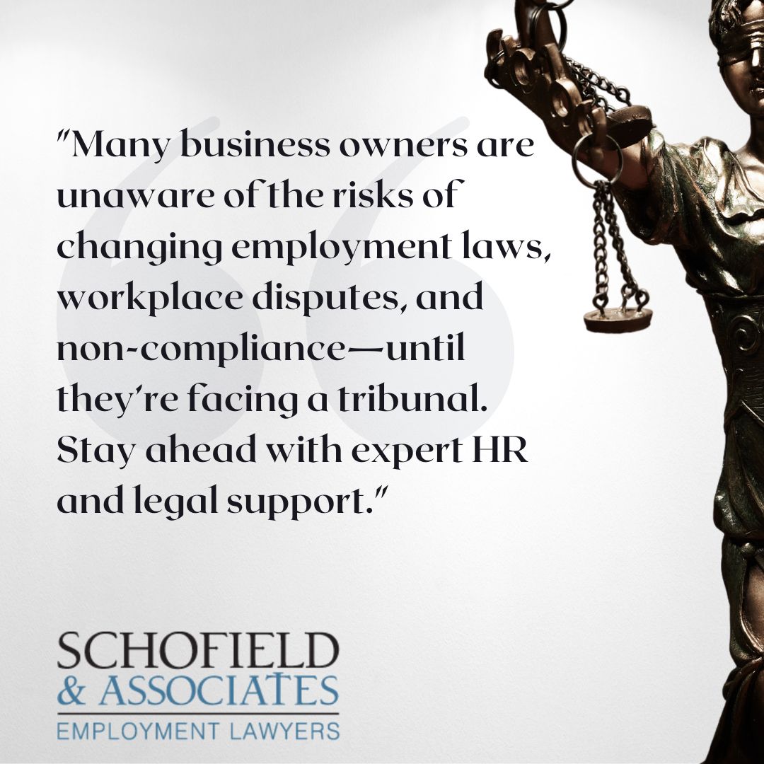 Keeping up with evolving employment law can be tricky, and the consequences of non-compliance can be severe. At Schofield &amp; Associates, we help you navigate legal changes, manage disputes, and put robust HR processes in place before issues arise. Call 01564 739103.