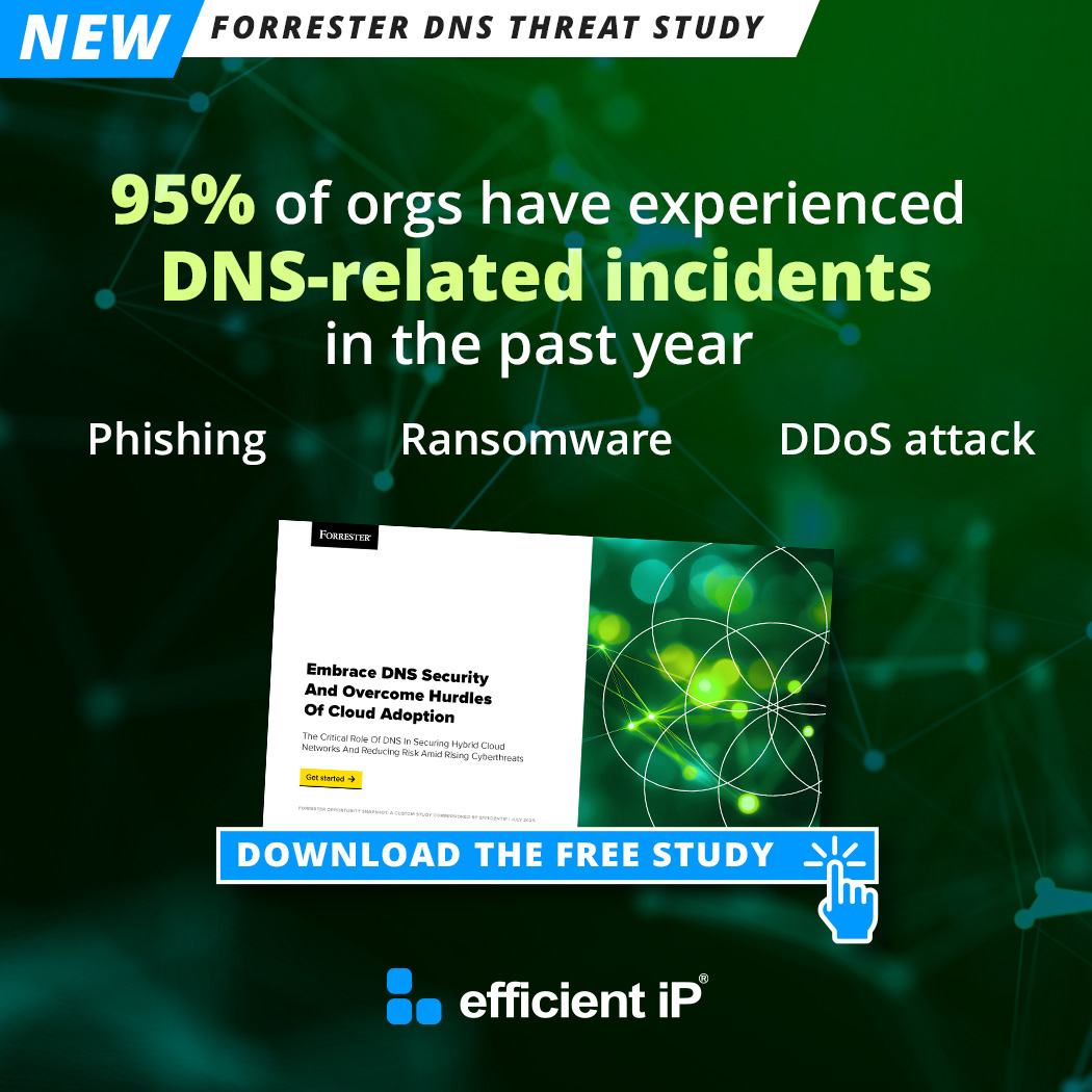 efficientip's tweet image. 🚨 95% of orgs face DNS attacks. Discover how EfficientIP’s 360° DNS Security protects across cloud environments.
📘 Download the 2025 Forrester DNS Threat Study now. efficientip.com/resources/forr…

#DNSecurity #CloudSecurity