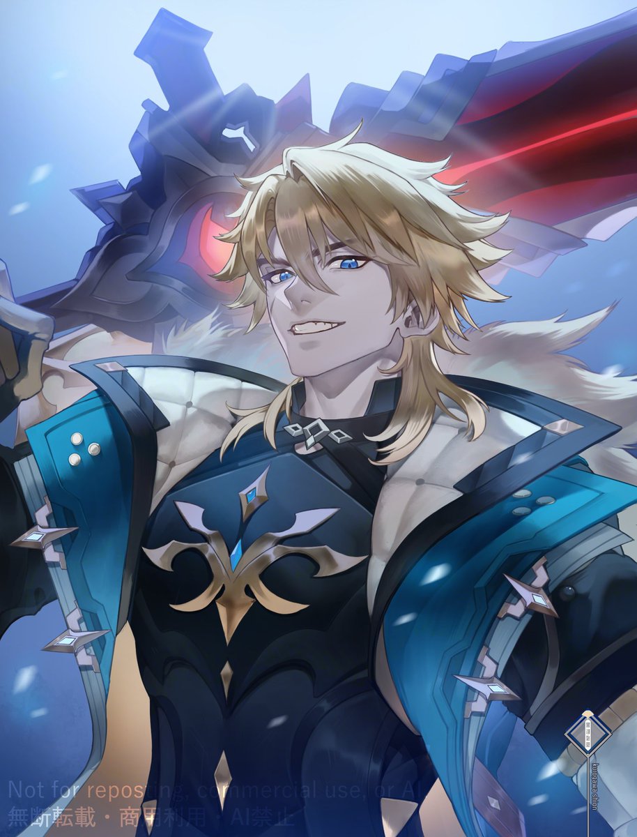 I'm here for the Moon 🌑☝️ #Varka #GenshinImpact #原神 #ファルカ