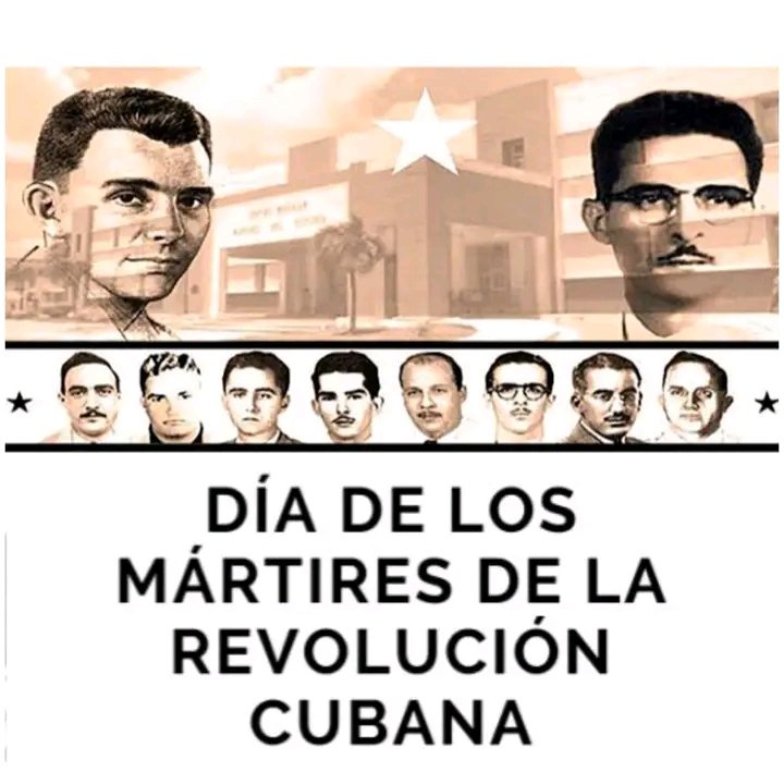 <a href="/Gabriela_RA98/">Gabriela Rodríguez Álvarez</a> <a href="/GHNordelo5/">Gerardo Hdez. Nordelo</a> <a href="/HaydeeRo2/">Haydée Cuba</a> <a href="/AlexRodSuarez69/">Alexandra Rodríguez Suarez</a> <a href="/AlejandraSuar3z/">Alejandra Suárez</a> <a href="/CalderinDora/">Dora Salabarria Calderín</a> <a href="/ChaguitoDC_/">Chaguito de Cuba 🧑🏻‍⚖️</a> <a href="/CubanaLidice/">Lídice Cienfuegos Cuba🇨🇺🇨🇺</a> <a href="/marianacuba71/">Mariana 🌹</a> <a href="/Giro5O/">Giraldo Martín Lazo</a> <a href="/CubanoAPie2/">Cubano A Pie</a> El pueblo que olvida su historia corre el riesgo de repetirla.
Este 30/07 es el Día de los Mártires en Cuba. Homenaje a todos aquellos que entregaron su vida en la lucha por un país soberano y de justicia social.