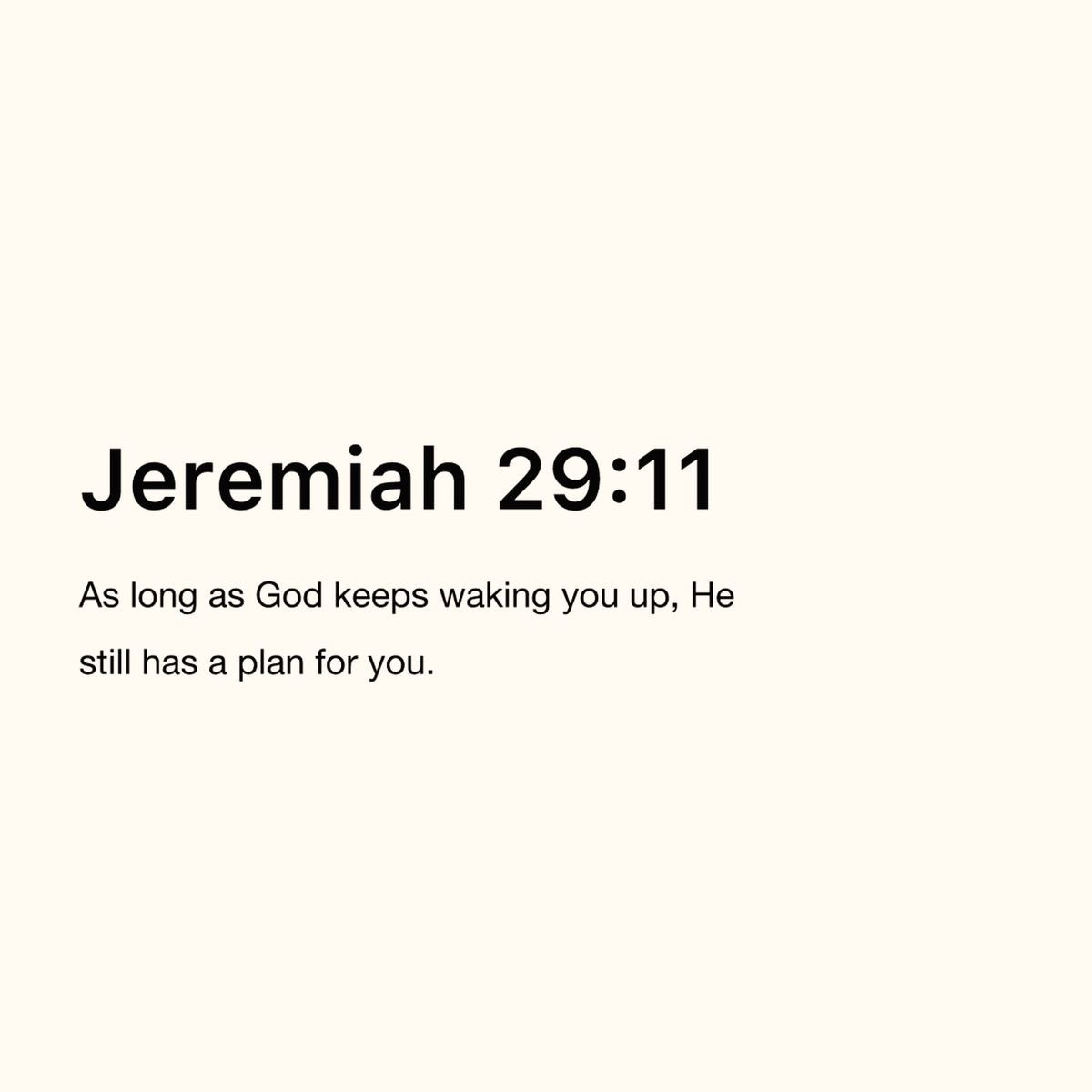 Jeremiah 29:11