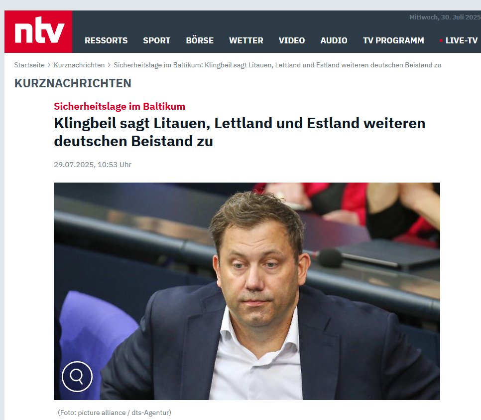 Lars Klingbeil (SPD) hat jetzt auch noch Litauen, Lettland und Estland massive finanzielle Unterstützung zugesagt. Während im Bundeshaushalt ein 172 Milliarden-Loch klafft, verteilt die SPD das Steuergeld der Bürger munter weiter in aller Welt.  #DeshalbAfD