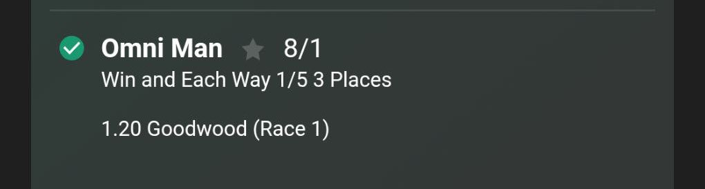 8/1 BOOM at Goodwood already &amp; you lot are still sleeping 😯

I’m letting 50 DIE HARD Horse Racing fans in my free group 👀⤵️
t.me/+pRZVPrvuPto3Y…

Goodwood fans stand up &amp; stop missing out. We are covering every race for FREE.