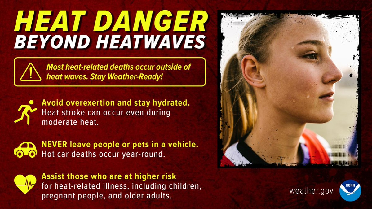 Community Reminder: Stay Alert Dangerous Heat Continues ocv.im/E0z3RA6