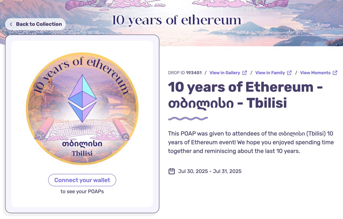 Pybast (@pybasteth) on Twitter photo From friendship at <a href="/zuitzerland/">Zuitzerland</a> to visiting Tbilisi. This is where I will be spending Ethereum's 10th anniversary. Excited to celebrate it with the community here! From friendship at <a href="/zuitzerland/">Zuitzerland</a> to visiting Tbilisi. This is where I will be spending Ethereum's 10th anniversary. Excited to celebrate it with the community here!