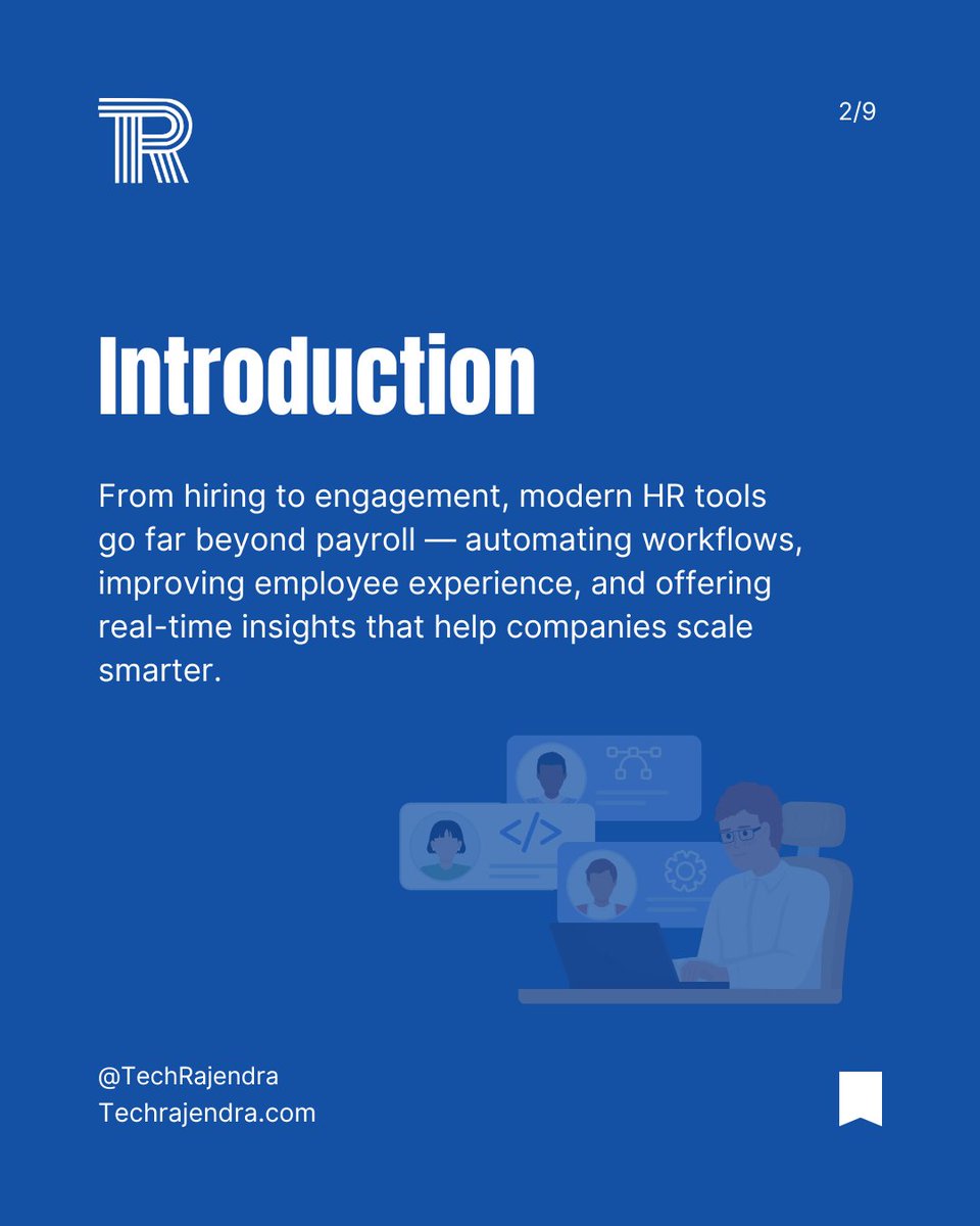 Tech_Rajendra's tweet image. 🧠 #HR_Tech = Smarter Workflows

HR tools today do more than track leaves.

✅ #Automate onboarding
✅ Boost engagement
✅ Cut admin time by 25%
✅ Real-time workforce insights
✅ Stay 100% compliant

Let #TechRajendra simplify your HR game.

#DigitalHR #SmartHR #HRManageme