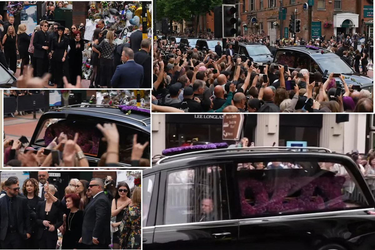 Ozzy's Funeral Parade through Birmingham, UK...
From live streams...

Bye Ozzy, Prince of Darkness...
R.I.P 🕯🕊🤍🌹🦇