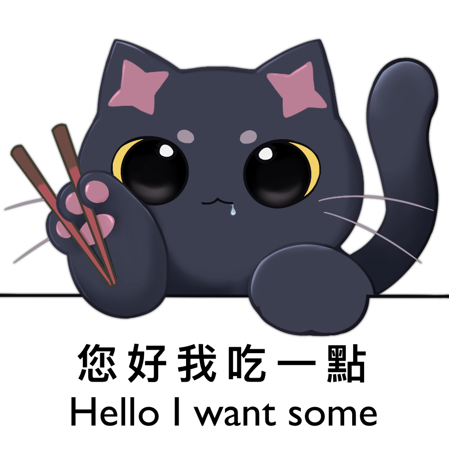 畫個小黑毛球版 ฅ( 'ω' )
#Kspaint