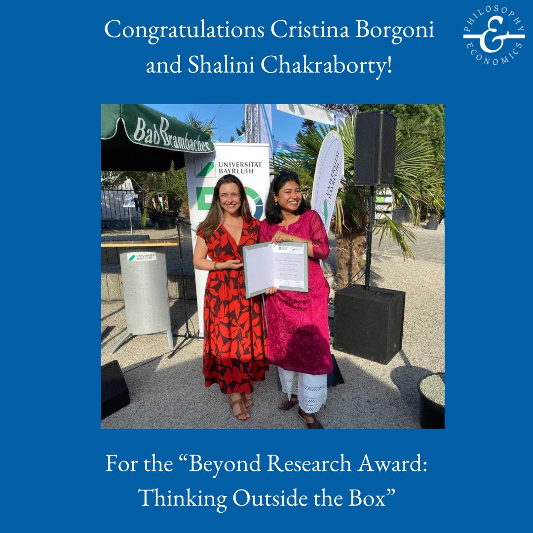 Cristina Borgoni and her colleague Shalini Chakraborty, from CS (Software Engineering) have received the "Beyond Research Award: Thinking Outside the Box" from the University of Bayreuth! 🏆

More information: uni-bayreuth.de/pressemitteilu…