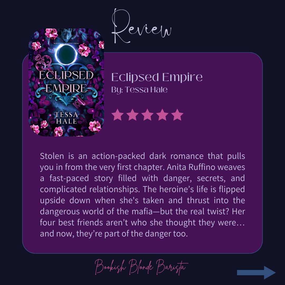 bookishbb's tweet image. Just finished Eclipsed Empire by Tessa Hale and I’m in emotional shambles.
✨ Wren’s power arc
🐺 The PACK tension
❤️‍🔥 That why-choose romance
And THAT. ENDING.
Fantasy romance readers—run, don’t walk.
#EclipsedEmpire #TessaHale #FantasyRomance #BookTwitter