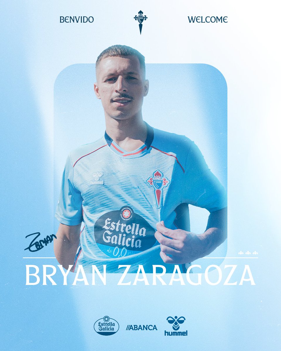 RC Celta (@rccelta) on Twitter photo 𝗢𝗙𝗜𝗖𝗜𝗔𝗟 📣 Bryan Zaragoza xa é celeste!
O extremo malagueño chega a Vigo cedido polo <a href="/FCBayern/">FC Bayern München</a>.
Benvido á túa casa 🏡🩵 𝗢𝗙𝗜𝗖𝗜𝗔𝗟 📣 Bryan Zaragoza xa é celeste!
O extremo malagueño chega a Vigo cedido polo <a href="/FCBayern/">FC Bayern München</a>.
Benvido á túa casa 🏡🩵