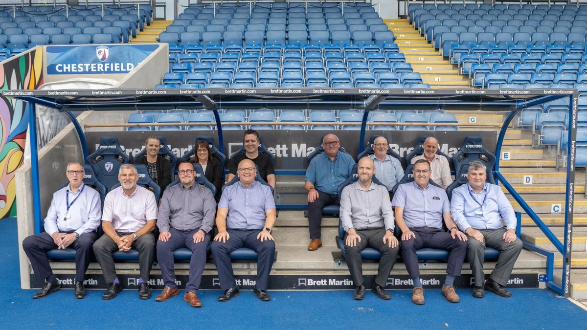 ChesterfieldFC's tweet photo. A renewed commercial partnership with Brett Martin Ltd has been announced.

Read more here ➡️ https://t.co/iQmcrS9Vjj

@BMDrainage https://t.co/NlOlXpdJDu