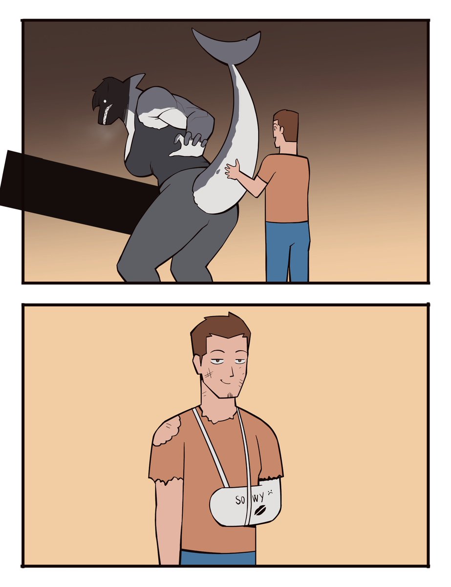 Don't touch that! 💪🦈