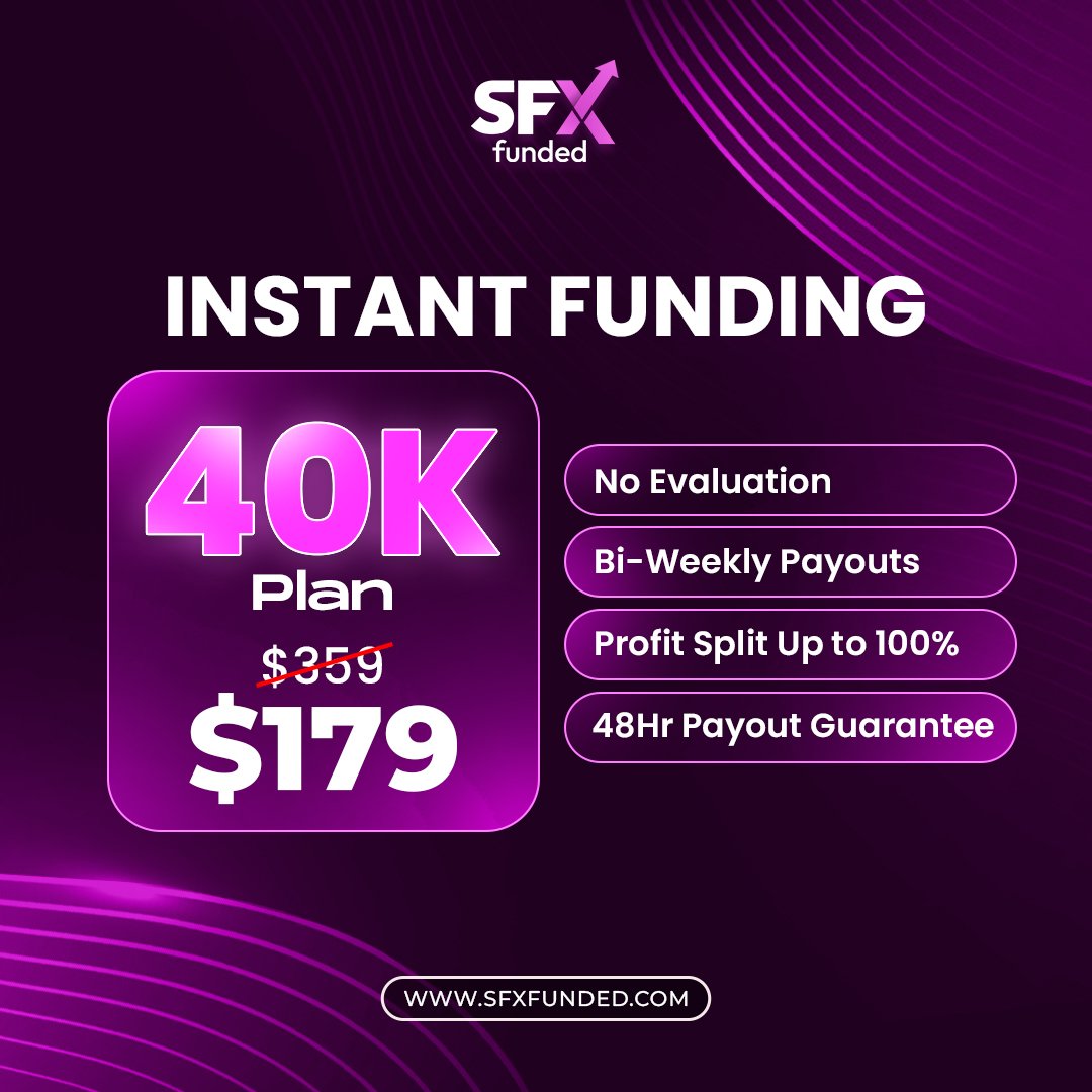 Get your $40k Instant Funded NOW!!!

$40k Instant for just $179 price;

Shall we run a USDT giveaway ?