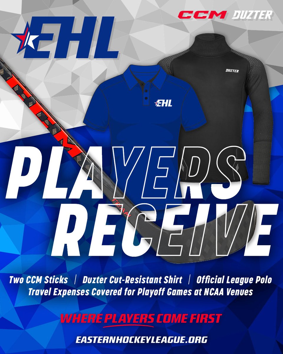 California Rubber Hockey (@carubberhockey) on Twitter photo ‼️ EHL PERKS ‼️
All <a href="/EHL_Hockey/">Eastern Hockey League</a> and <a href="/EHLpremier/">EHL Premier</a> players get plenty of high-end benefits playing in the league, both on and off the ice!
For more, visit EasternHockeyLeague.org and EHLRegistration.com.
#EShow #WherePlayersComeFirst ‼️ EHL PERKS ‼️
All <a href="/EHL_Hockey/">Eastern Hockey League</a> and <a href="/EHLpremier/">EHL Premier</a> players get plenty of high-end benefits playing in the league, both on and off the ice!
For more, visit EasternHockeyLeague.org and EHLRegistration.com.
#EShow #WherePlayersComeFirst