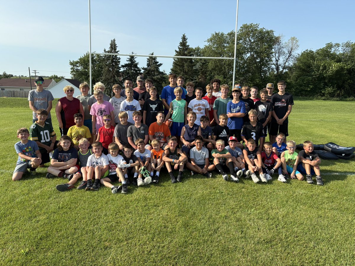 Had a great week of youth football camp. These guys put in some work and got better this week.