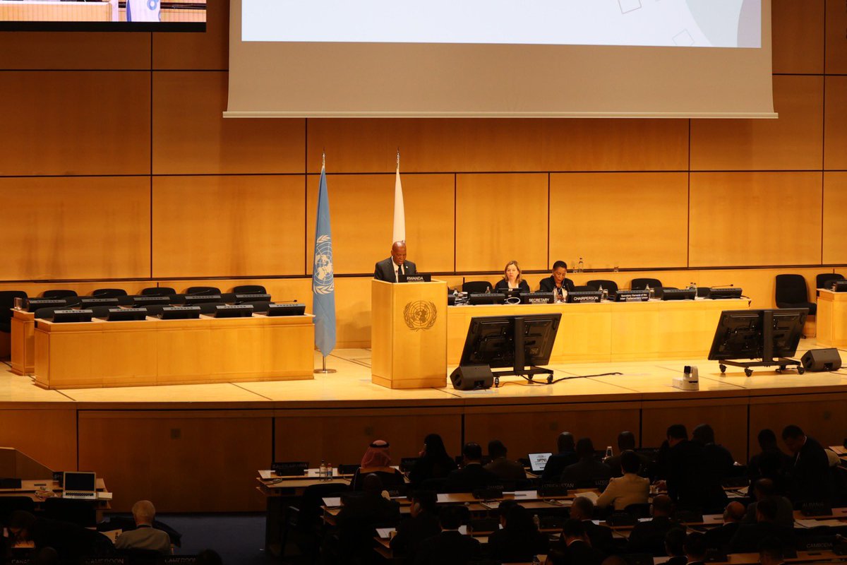 Rwanda Parliament (@rwandaparliamnt) on Twitter photo Today, the President of the Senate <a href="/fkalinda1/">KALINDA F.X.</a> addressed the 6th World Conference of Speakers of Parliament at <a href="/UNGeneva/">United Nations Geneva</a>, hosted by <a href="/IPUparliament/">IPUparliament</a>.
Under the theme “A world in turmoil: Parliamentary cooperation and multilateralism for peace, justice and prosperity for all ”,
He Today, the President of the Senate <a href="/fkalinda1/">KALINDA F.X.</a> addressed the 6th World Conference of Speakers of Parliament at <a href="/UNGeneva/">United Nations Geneva</a>, hosted by <a href="/IPUparliament/">IPUparliament</a>.
Under the theme “A world in turmoil: Parliamentary cooperation and multilateralism for peace, justice and prosperity for all ”,
He
