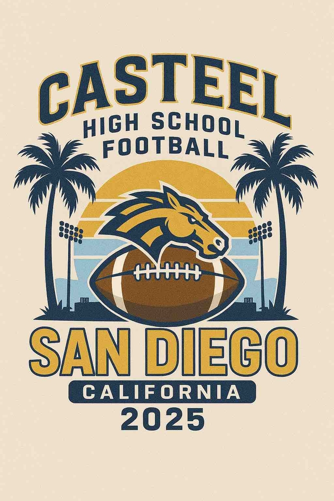 Less than 1 month from kickoff in sunny Southern California! 🏈🌴☀️
#PoundTheRock
<a href="/JoeBushman5/">Joe Bushman</a> <a href="/CasteelAthletic/">Casteel Athletics</a> <a href="/HelixFootball/">Helix Football</a> 
📸: <a href="/AriannaGrainey/">Arianna Grainey</a> <a href="/AZHSFB/">ArizonaVarsity.com 🔥PREPS🔥</a>