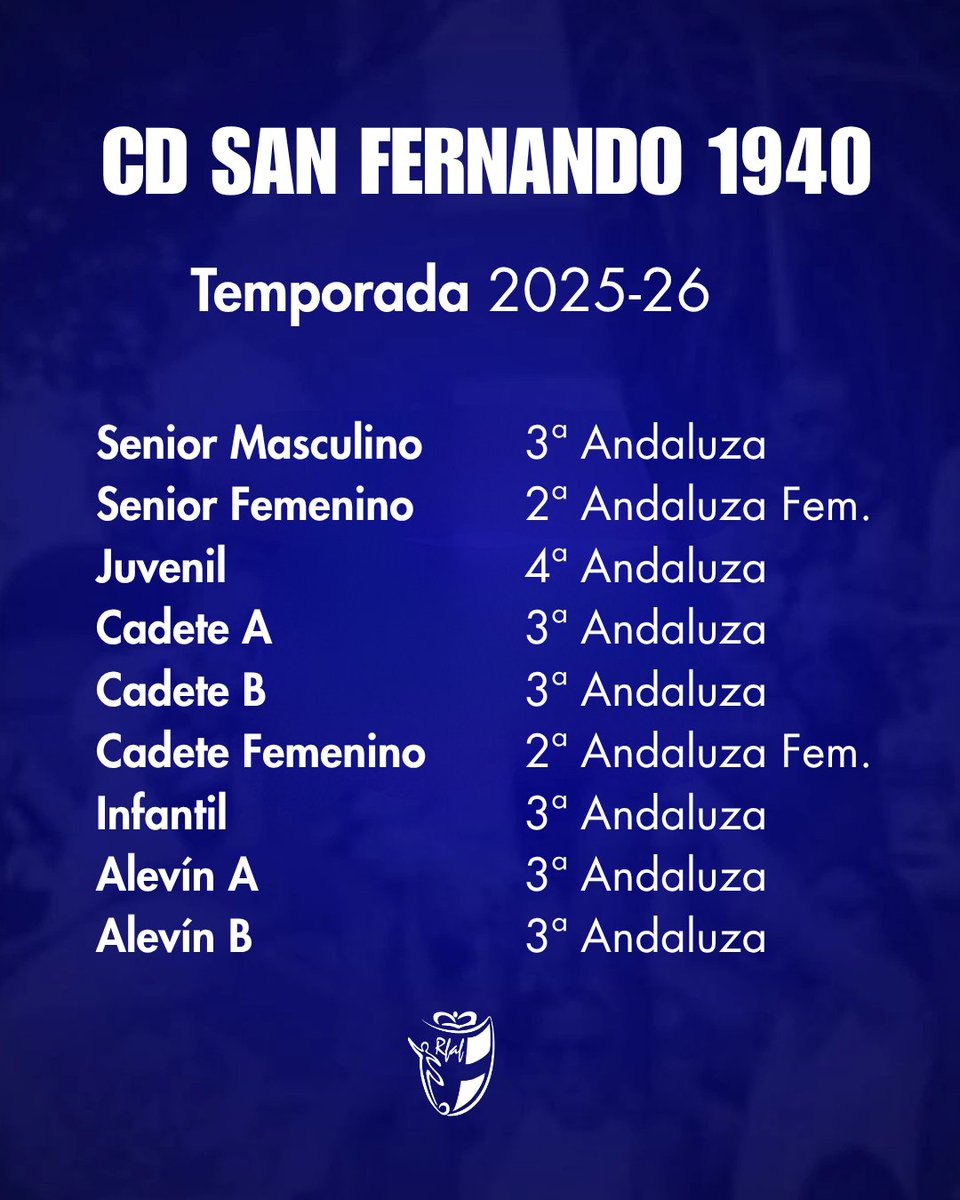 💙 ¡Ellos son el presente y el futuro del #CDSanFernando1940!

¡Estos son nuestros equipos para la temporada 2025-26! 👇🏻