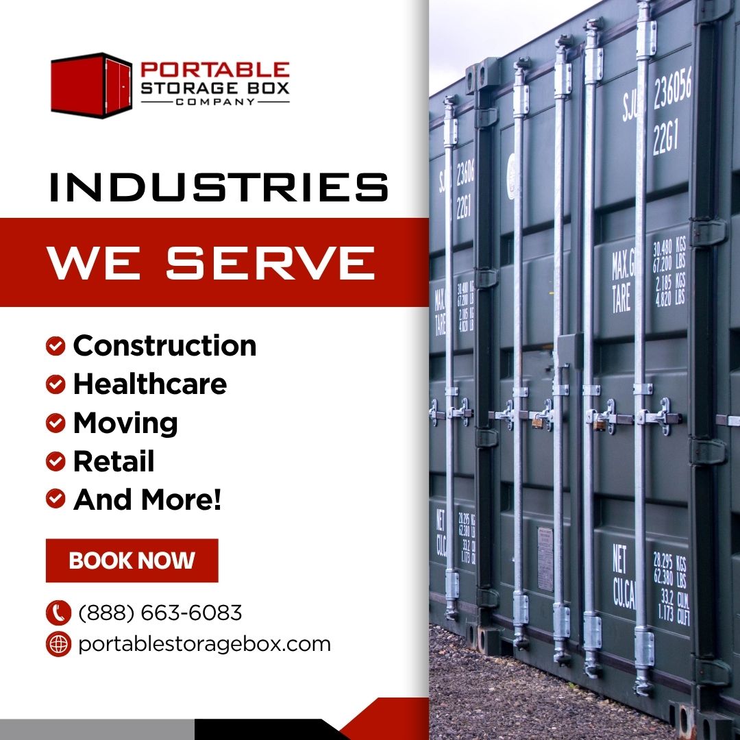 portablebox's tweet image. PSB containers serve industries from healthcare to retail with versatile, dependable storage solutions.
Let’s talk about what fits your business: portablestoragebox.com

#SelfStorage #StorageFacility #RelocatableUnits #SelfStorageInvesting #PortableStorageBoxCompany