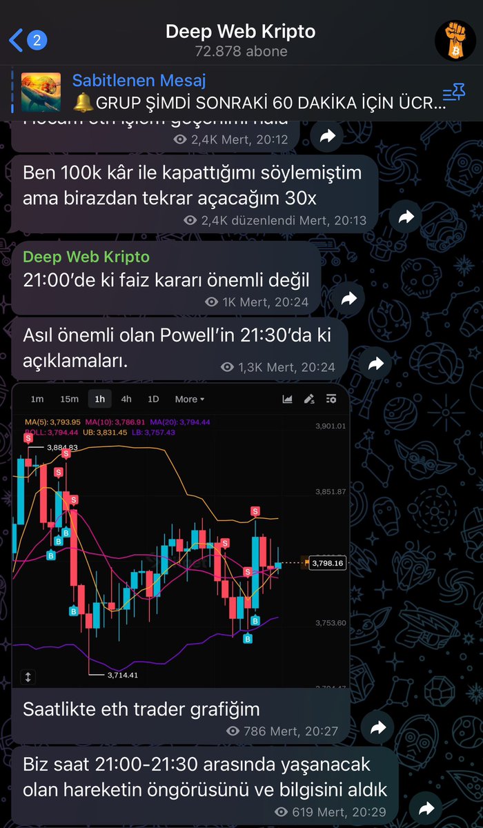 Yönün nereye doğru patlayacağını birazdan Telegram’da yazıyorum 🔥🔥

t.me/deepwebkripto