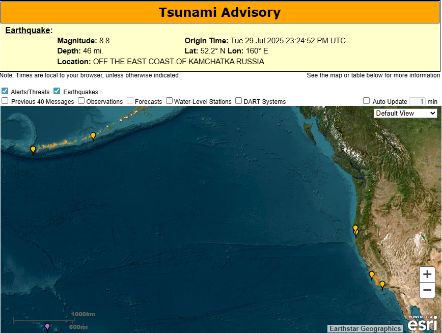 NWS Tsunami Alerts tweet media