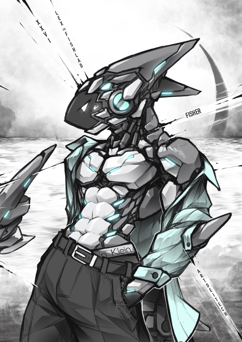 ---// F!SHΞR //---   
# Attack on <a href="/LexFishLad/">Lex / Fish-Lad</a> 
// #artfight2025 #mecha //