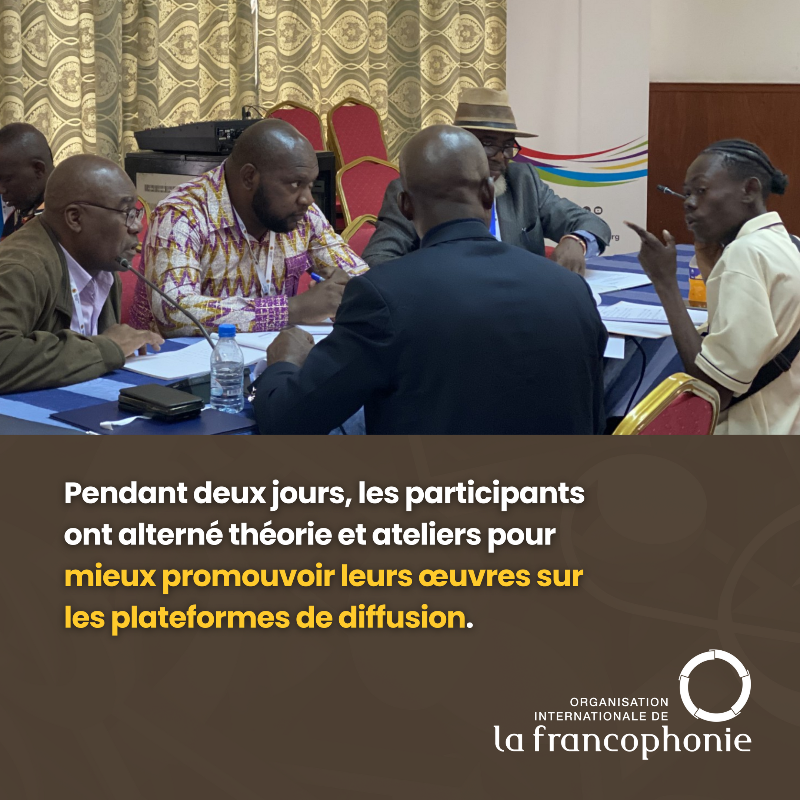 OIFrancophonie's tweet photo. À la 12e édition du #FESPAM, l’OIF a formé des acteurs de la musique du #Congo, de la #RDC et du #Tchad sur la #découvrabilité des œuvres africaines sur les plateformes numériques.

🔗 En savoir plus : https://t.co/5M9tkGAT5U

#Francophonie
#Numérique
#DiversitéCulturelle