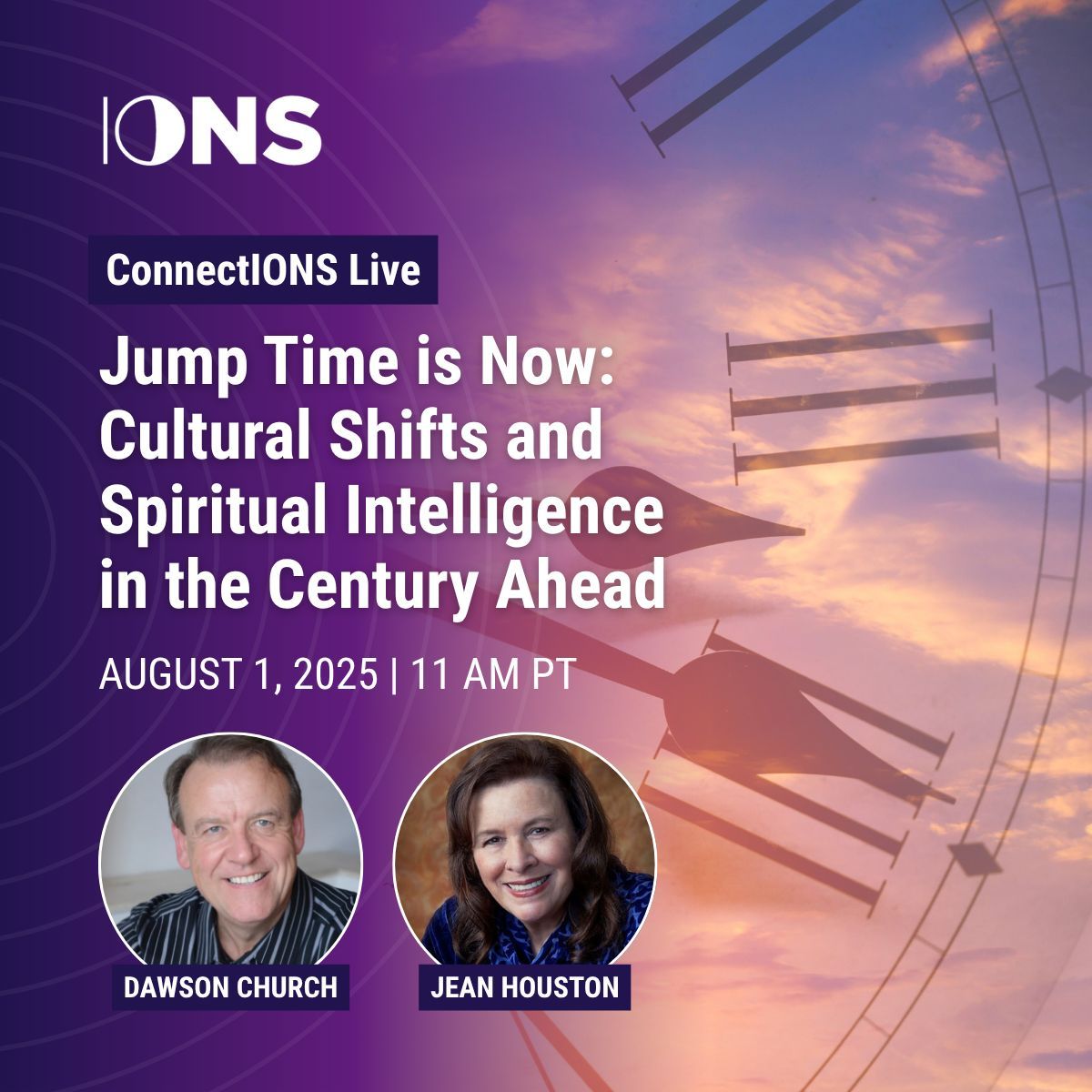 🕰️ Join Jean Houston, PhD &amp; Dawson Church, PhD for a powerful look at Jump Time—where cultural shifts and spiritual intelligence shape our collective future.

Learn more and register for free: noetic.org/event/jump-tim…