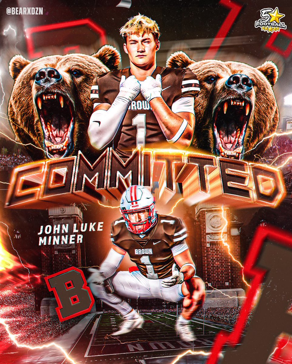 John Luke Minner (@john_minner13) on Twitter photo Blessed to be continuing my athletic and academic career at Brown University! AGTG! #Committed
<a href="/BrownU_Football/">Brown Bears Football</a>
<a href="/lexsayrefb/">Sayre Football</a>
<a href="/CoachPDeCapito/">Phil DeCapito</a>
<a href="/Coach_Mul/">Dan Mulrooney</a>
<a href="/247recruiting/">247Sports Recruiting</a>
<a href="/KPGfootball/">Kentucky Prep Gridiron</a>
<a href="/PrepRedzoneKY/">Prep Redzone Kentucky</a>
<a href="/coach_hadac/">Coach Isaac</a>
<a href="/cjrecruiting2/">CJ Recruiting + AURA Sports</a>
<a href="/BrownHCPerry/">James Perry '00</a> Blessed to be continuing my athletic and academic career at Brown University! AGTG! #Committed
<a href="/BrownU_Football/">Brown Bears Football</a>
<a href="/lexsayrefb/">Sayre Football</a>
<a href="/CoachPDeCapito/">Phil DeCapito</a>
<a href="/Coach_Mul/">Dan Mulrooney</a>
<a href="/247recruiting/">247Sports Recruiting</a>
<a href="/KPGfootball/">Kentucky Prep Gridiron</a>
<a href="/PrepRedzoneKY/">Prep Redzone Kentucky</a>
<a href="/coach_hadac/">Coach Isaac</a>
<a href="/cjrecruiting2/">CJ Recruiting + AURA Sports</a>
<a href="/BrownHCPerry/">James Perry '00</a>