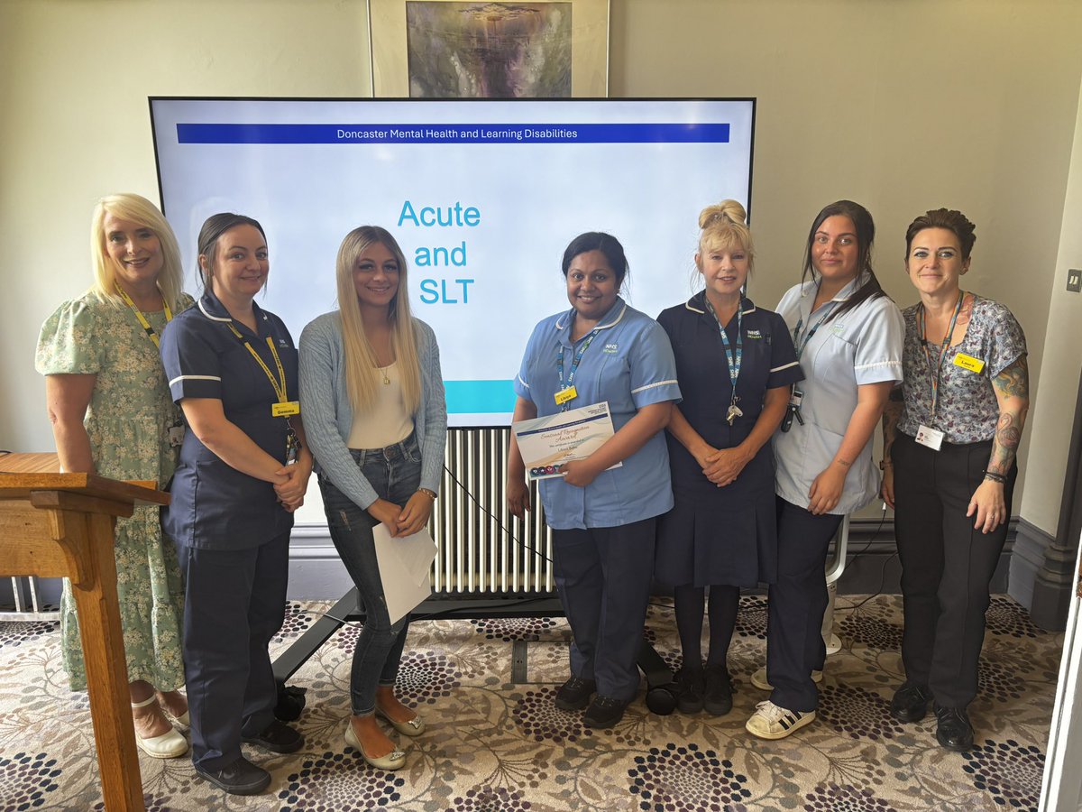 I’m incredibly proud of Julie, Libiya, &amp; Scarlett for their recognition awards today from the SLT! Well done to Gemma &amp; Leah too for their awards from Skelbrooke. Doncaster AMHU have some incredible staff! ❤️ <a href="/rdash_nhs/">RDaSH NHS FT</a> <a href="/MrsBenson0513/">Sarah Benson</a>
