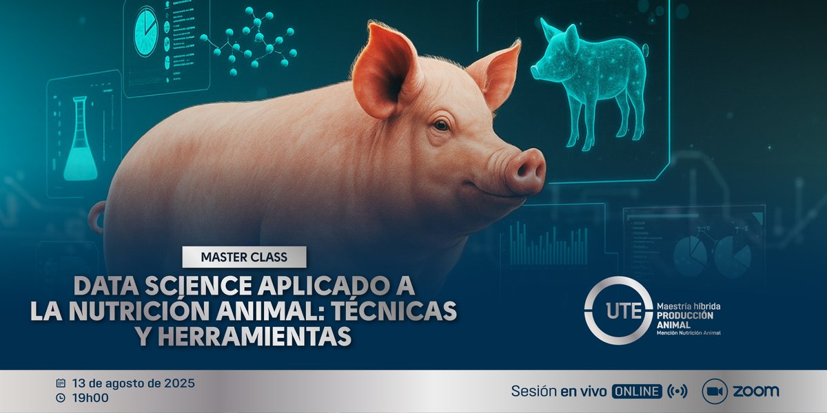 🐄💻¿Sabías que la inteligencia artificial esta revolucionando la nutrición animal?

Únete a la Master Class “Data Science Aplicado a la Nutrición Animal: Técnicas y Herramientas” con el PhD. Diego Melo 🧠👨‍🔬.

👉Link del Zoom: bit.ly/452FuoQ

#PosgradosUTE
