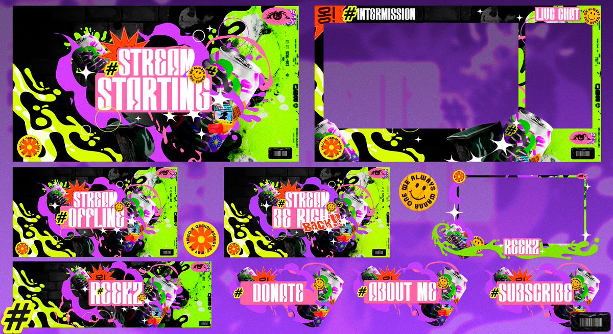 Stream pack for reekz
HD: behance.net/gallery/231510…