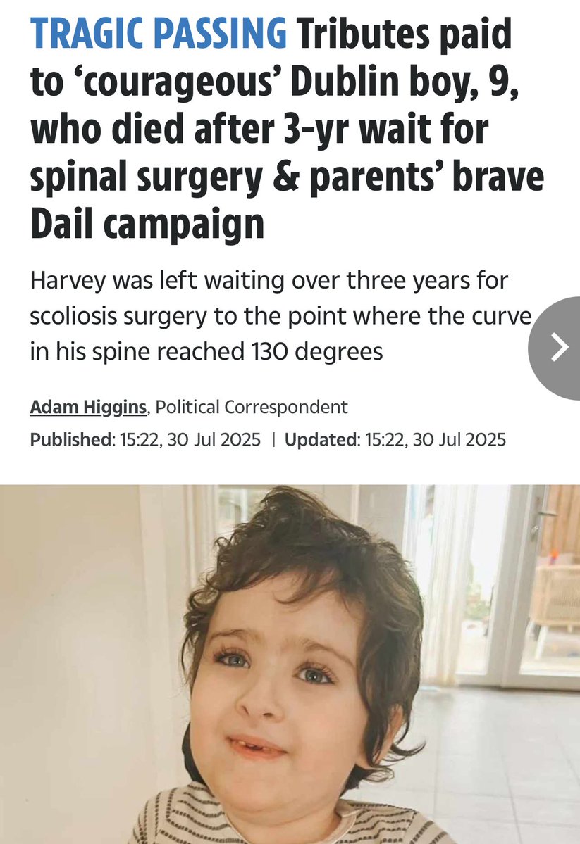 The Scoliosis Advocacy Network #BackUs (@scolionetwork) on Twitter photo This week, our advocacy community is heartbroken by the devastating news of the passing of Harvey Sherratt Morrison, a brave and beloved boy who lived with spina bifida and scoliosis. <a href="/SBH_PAG/">Spina Bifida & Hydrocephalus Paeds Advocacy#backus</a>
To Harvey’s family, we send our deepest love and solidarity. <a href="/Stephen63224725/">Stephen Morrison</a> This week, our advocacy community is heartbroken by the devastating news of the passing of Harvey Sherratt Morrison, a brave and beloved boy who lived with spina bifida and scoliosis. <a href="/SBH_PAG/">Spina Bifida & Hydrocephalus Paeds Advocacy#backus</a>
To Harvey’s family, we send our deepest love and solidarity. <a href="/Stephen63224725/">Stephen Morrison</a>